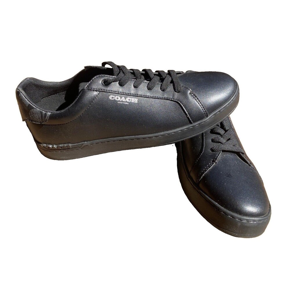 Coach CLP Men’s Black Leather Sneaker Lace-Up Men’s Size US 13 D